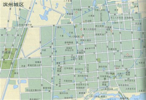 滨州地图全图放大版下载-滨州地图高清版大图 - 极光下载站