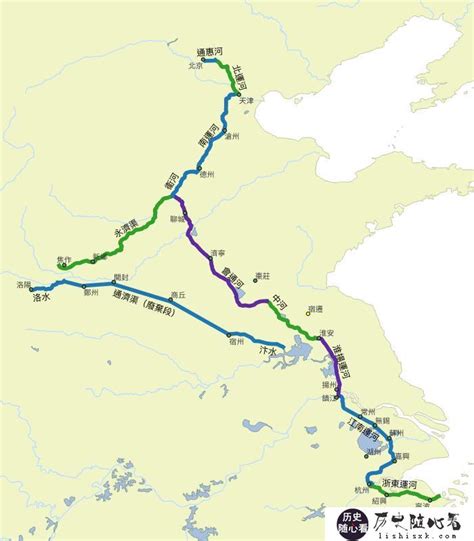京杭大运河地图图片