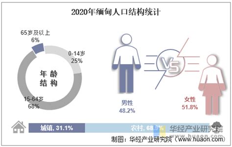 2010-2019年缅甸人口数量及人口性别、年龄、城乡结构分析_华经情报网_华经产业研究院