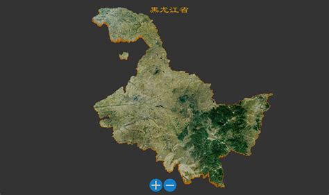 黑龙江地形图图片