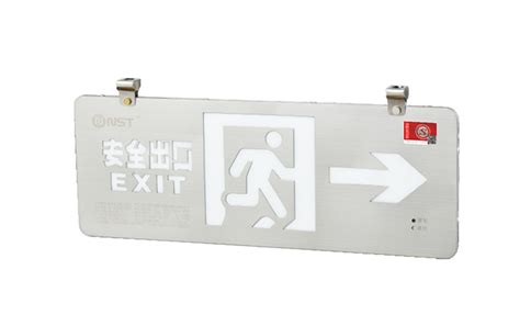 敏华超薄不锈钢疏散灯220V应急标志灯安全出口A型低压集中控制36V-阿里巴巴