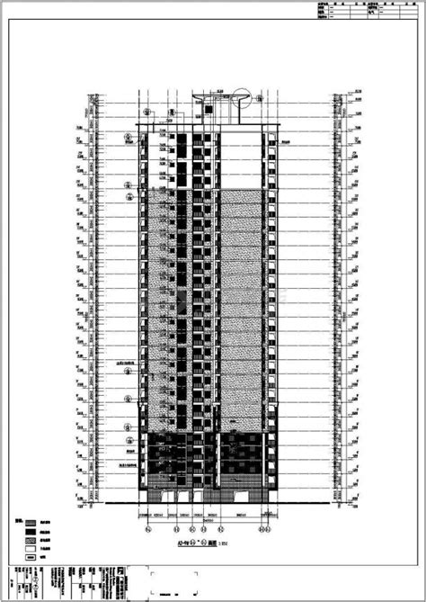 贺州绿洲家园小区26层剪力墙结构住宅楼建筑施工图_土木在线