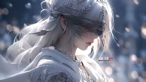 古风女生蒙眼睛头像图片