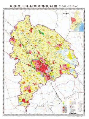 武清区土地利用总体规划图（2006-2020年）(图)--土地资源网