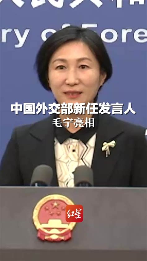中国外交部新任发言人毛宁亮相。