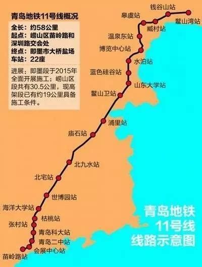 青岛16条地铁线路站点及通车时间大汇总 请收好_凤凰财经
