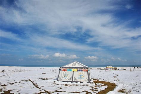 青海湖雪域牧民帐篷,冰川冰山,自然风景,摄影,汇图网www.huitu.com