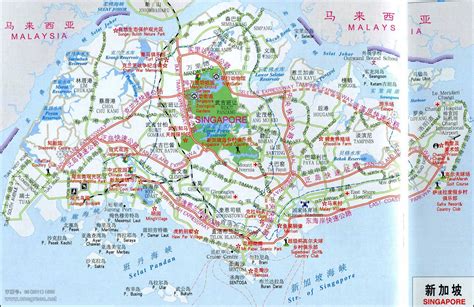 新加坡地图高清中文版_新加坡地图库_地图窝
