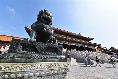 故宫太和门铜狮原创图片_故宫太和门铜狮正版素材_红动中国