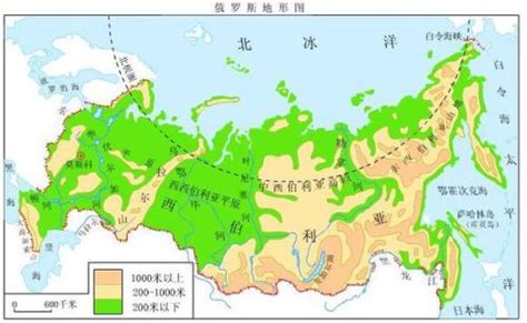西西伯利亚平原在亚洲地图的哪一部位