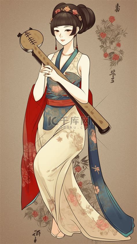 古风琴图片头像女生动漫
