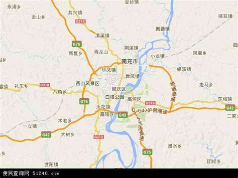 顺庆区地图 - 顺庆区卫星地图 - 顺庆区高清航拍地图