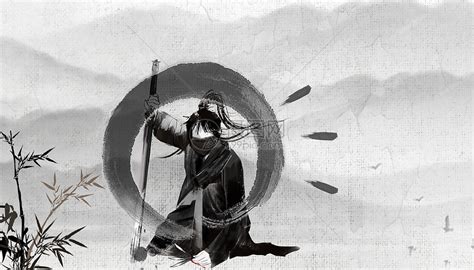 古风武侠仙侠道士袍老者 创意素材