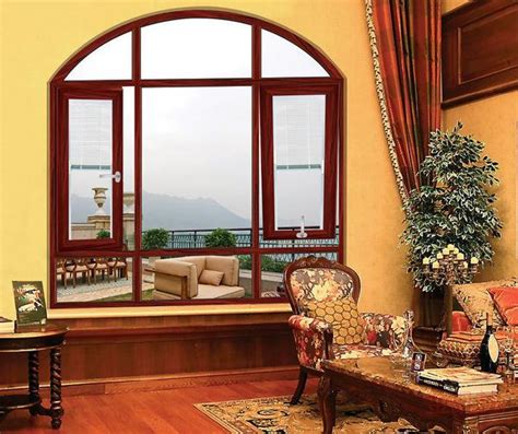 原木窗户地中海风格圆弧木窗田园对开窗中式民宿改造仿古玻璃木窗-阿里巴巴