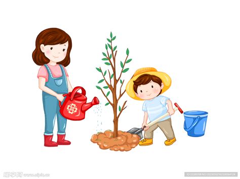 儿童种树种花图片免费下载_PNG素材_编号1yqi5em54_图精灵