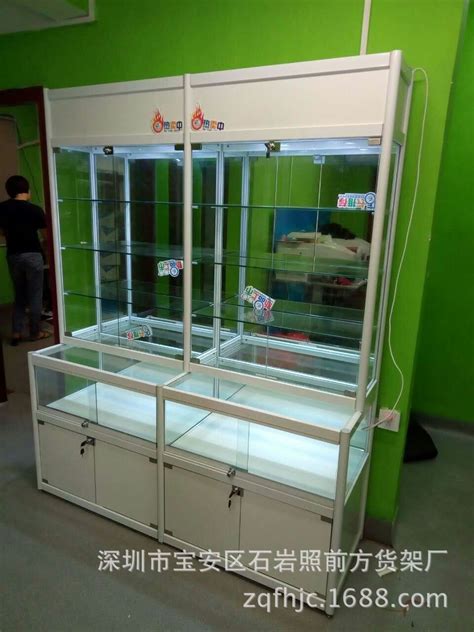 厂家直销 玻璃展柜 手办展示柜精品展柜化妆品展柜玩具玻璃柜定做-阿里巴巴