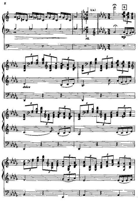 帕格尼尼主题狂想曲 拉赫马尼若夫 钢琴谱 五线谱
