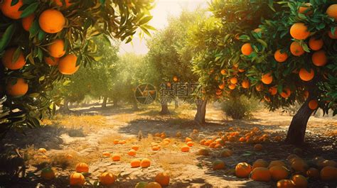 橙子果园高清图片下载-正版图片600005015-摄图网