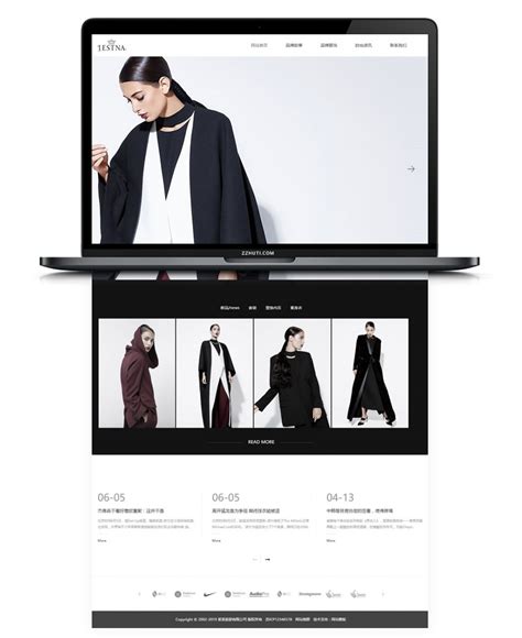HTML5响应式品牌女装服装时装设计类网站织梦模板(自适应手机版)-小鹿源码站