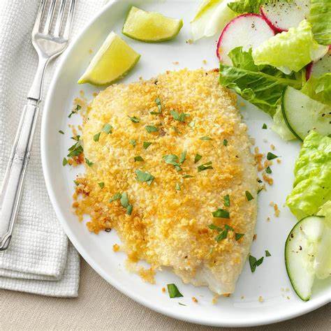 Crunchy Oven-Baked Tilapia Recipe | Taste of Home