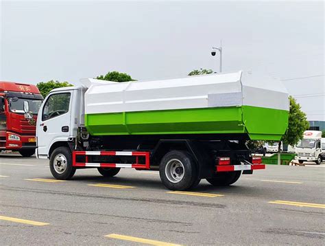 自卸式挂桶垃圾车-3吨挂桶式垃圾车 - 谷瀑环保