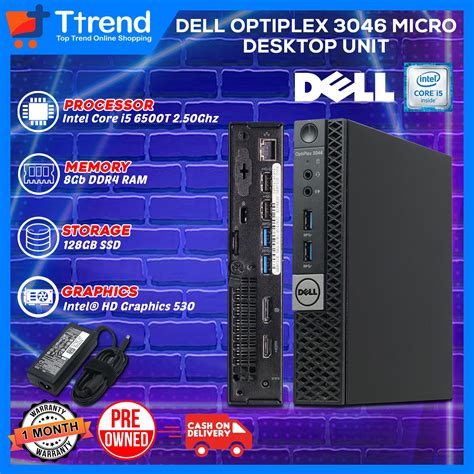 Dell Optiplex 3046 Micro Slim PC | Intel Core i5 6th Generation 8GB RAM ...