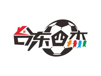 黄蓝色标牌足球组合运动品牌logo精细运动健身中文logo - 模板 ...