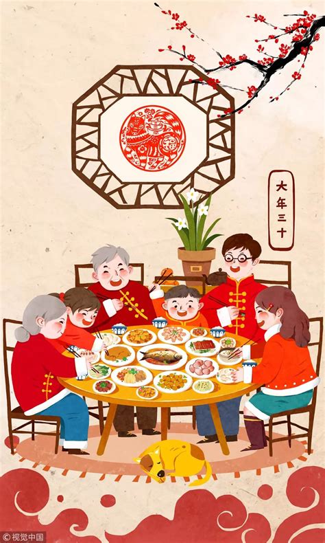 春节年俗套图腊月二十三至年二十六插画图片-包图网