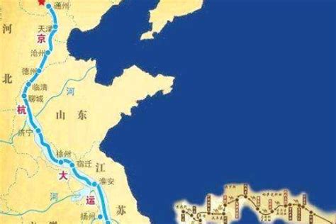 京杭大运河路线图图片 京杭大运河路线图图片