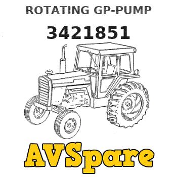 ROTATING GP-PUMP 3421851 - Caterpillar | AVSpare.com