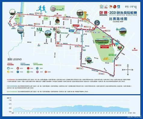 包头2021国际马拉松比赛路线图- 呼和浩特本地宝