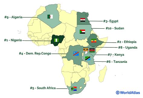 Top 20 Largest and Smallest Countries In Africa 2023 - Kenyan Magazine