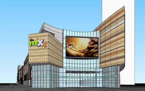[江西]万象城万象中心商业综合体建筑模型-sketchup模型-筑龙渲染表现论坛