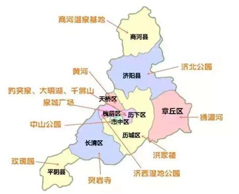 济南各个区划分图,济南市区,济南分布图区划分_大山谷图库