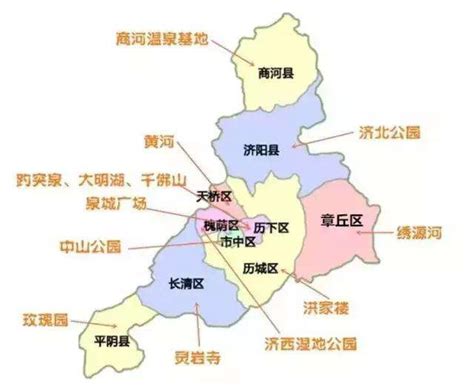 济南市行政区划图图片