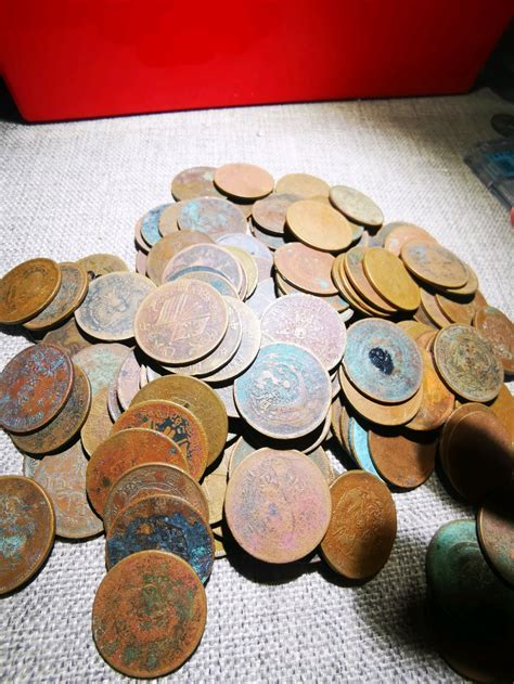 十文铜板200枚 - 铜元和机制币 - 古泉社区