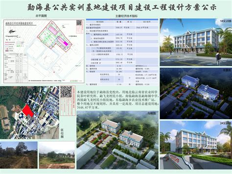 勐海县公共实训基地建设项目建设工程设计方案公示