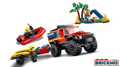 LEGO City 60412 Feuerwehrgeländewagen mit Rettungsboot 60412 | TRUCKMO ...