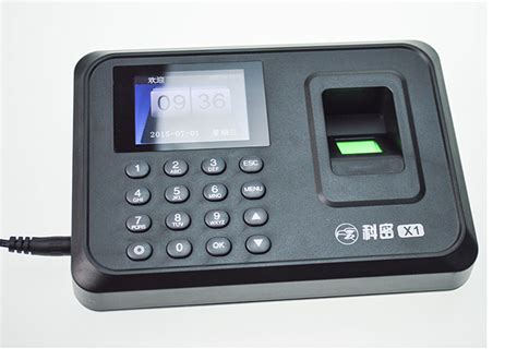 科密X1和E101指纹考勤机彩屏指纹式打卡机签到机免软件考勤机 - 中百采购