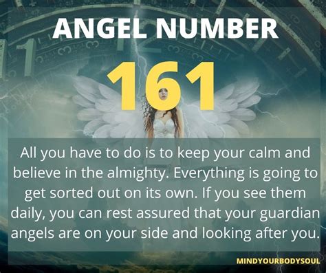 Significado del número 161 en Numerología » Número de ángel 161 ⓵⓶⓷ ...
