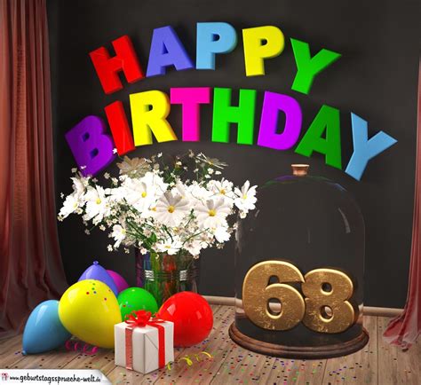 Happy 68th Birthday Animated GIFs | Funimada.com