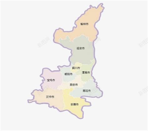 陕西地图省份png图片免费下载-素材7SiPkVWek-新图网