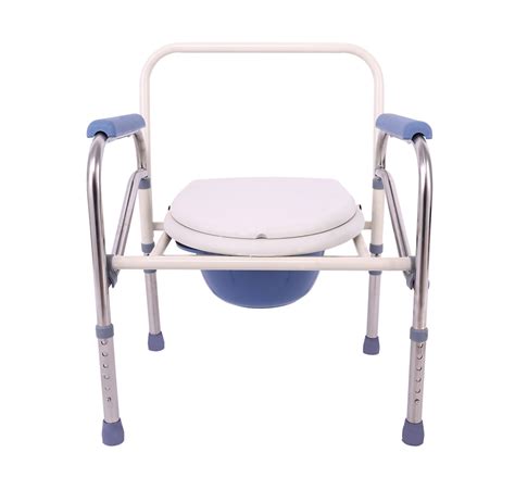 乐驰893A款坐便椅不锈钢座厕椅便器便凳孕妇老人座便高度可调便桶-阿里巴巴