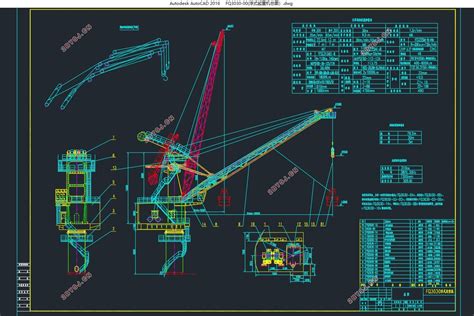 各种型号的吊车CAD图纸（21种型号）-混凝土结构施工图-筑龙结构设计论坛