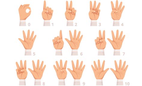 手势数字人的手掌和手指显示不同的数字矢量卡_漫品狗_MG动画短片素材_flash源文件_动漫矢量图免费素材网