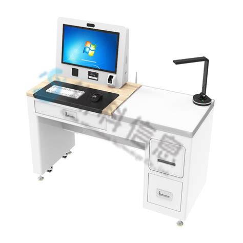 斯科信息超高频RFID智能桌面式馆员工作站一体终端机