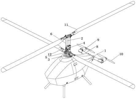 一种三叶桨共轴式无人直升机桨距分控操纵系统的制作方法