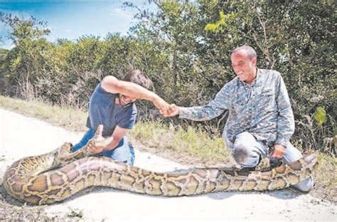 美捕蛇人捕获4.5米长64千克重巨蟒，赚了275美元--姜堰日报