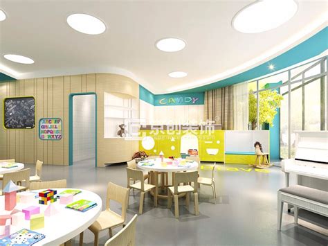 焦作济源幼儿园装修设计-3000㎡幼儿园设计案例欣赏_京创商业空间设计-站酷ZCOOL