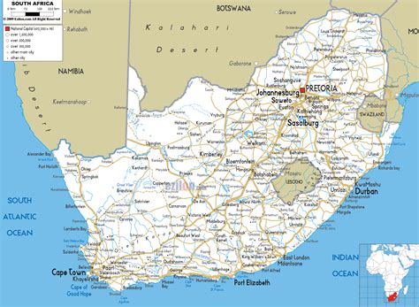 Map of South Africa - TravelsMaps.Com